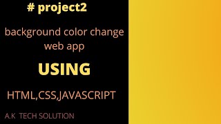 project#2 | Change Background Color On Click | background color change using html css JS #shorts