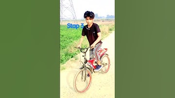 How to Rolling Stoppie in Cycle Tutorial 20 second | Subscribe more #blooper #shorts #cycling #stand