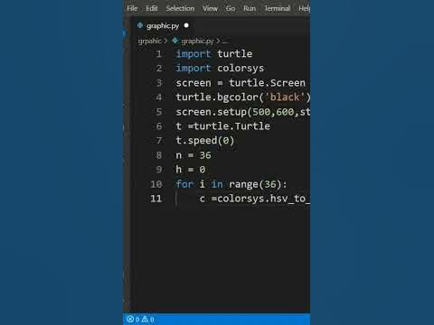 Python Tutorial - Python Turtle Graphic program star graphic coding ...