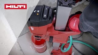 HOW TO use your Hilti DD 160 diamond coring tool for rigbased wet drilling