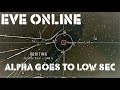 Eve Online Alpha Goes to Low Sec. Pt1 Basic Merlin and Cormorant ratting