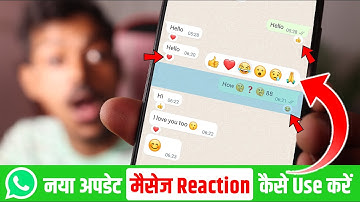 WhatsApp Message Reaction Update🔥How to Use WhatsApp New Update Message Reaction Feature in Hindi