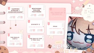 [ SCHEDULE + FREE CHAT ]  JUNE 9 - 15