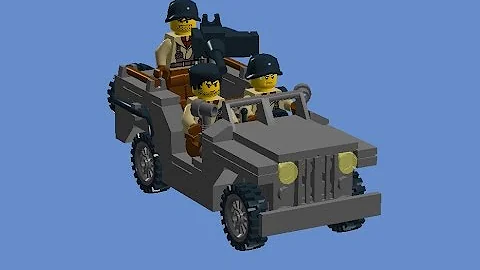 Custom WW2 Lego Willy's Jeep - INSTRUCTIONS