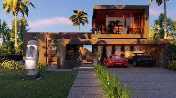 LUMION 8 Pro Render Modern Villa in the Mangroves
