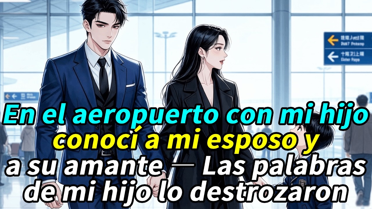 En el aeropuerto con mi hijo,conocí a mi esposo y a su amante—Las palabras de mi hijo lo destrozaron
