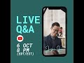 Live Q&amp;A with Jazer (Oct 2023)