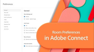 Room Preferences in Adobe Connect