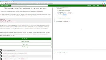 ES6  Declare a Read Only Variable with the const Keyword   Learn freeCodeCamp3/31
