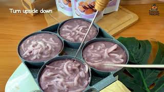 How To Cooking? Kanom Babin Thai Coconut Pancakes 3 Minute Pacanke