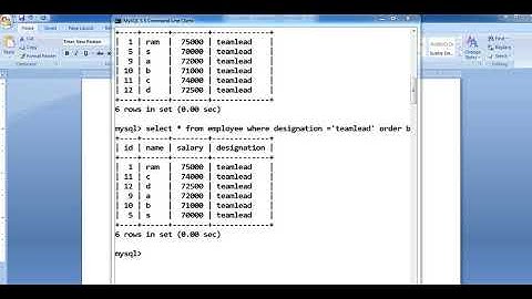 Sql Query for 2nd, 3rd, 4th highest salary in Same Designation