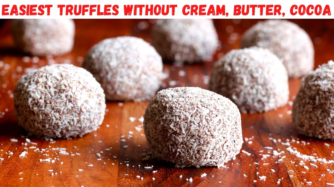 Chocolate Truffles Without Cream | Valentine Day Truffles | Easy Homemade Truffles Recipe ~ #shorts