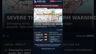 🚨 SEVERE THUNDERSTORM WARNING — —
