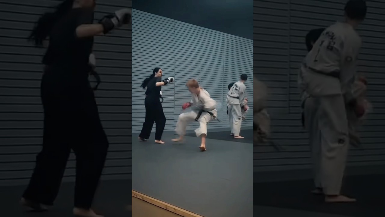 Can You Tell He Was On My Last Nerve? 💀 | Ms Verga #taekwondo #blackbelt #girlsthatfight #sidekick