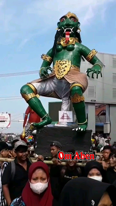 ogoh ogoh BUTA IJO ngamuk di arak arakan MEMAYU BUYUT TRUSMI 2023 #omaben