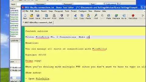 Edit files right on the FTP server with FileZilla