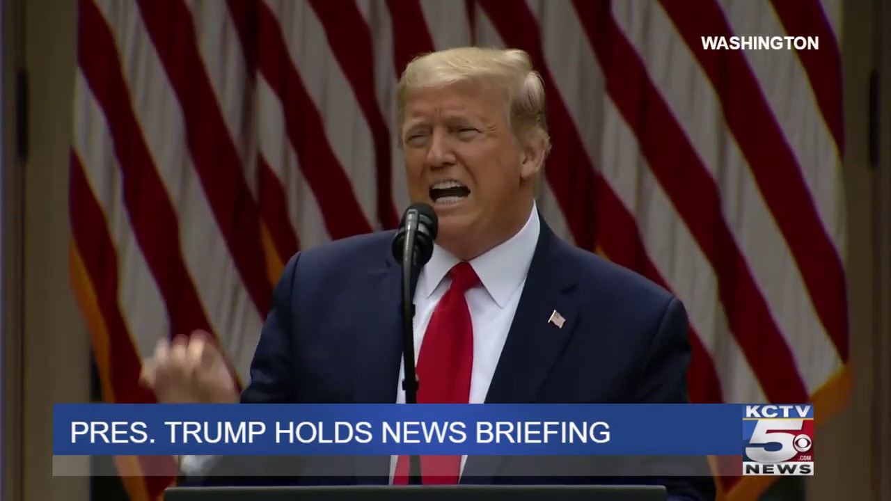 Pres. Trump holds White House news briefing - YouTube