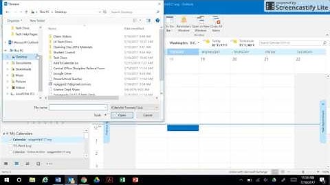 Importing a Google Calendar into Outlook