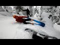 Snowboarding Whitefish Mountain 2020 (Leg Break)