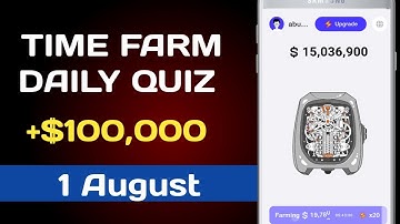 1 August Time Farm Quiz Answer | When did Ethereum