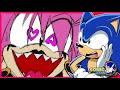 Amy what happened to you   sonic reacts theres something about amy part 2 by mashed