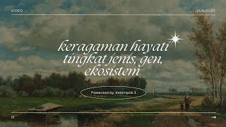 Keanekaragaman Hayati Tingkat Jenis, Gen, dan Ekosistem - Kelompok 3 Kelas X.6 SMAN 1 Cileungsi