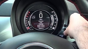 Fiat 500 Language Settings