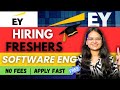 EY Off Campus Drive 2025 | Freshers Hiring | Software Engineer | Free Registration 💼Apply Fast ✅