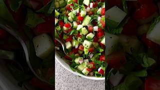 ARABIC CHOPPED SALAD (سلطة) viral  shorts delicious shortsfeed viralvideo foodie healthy