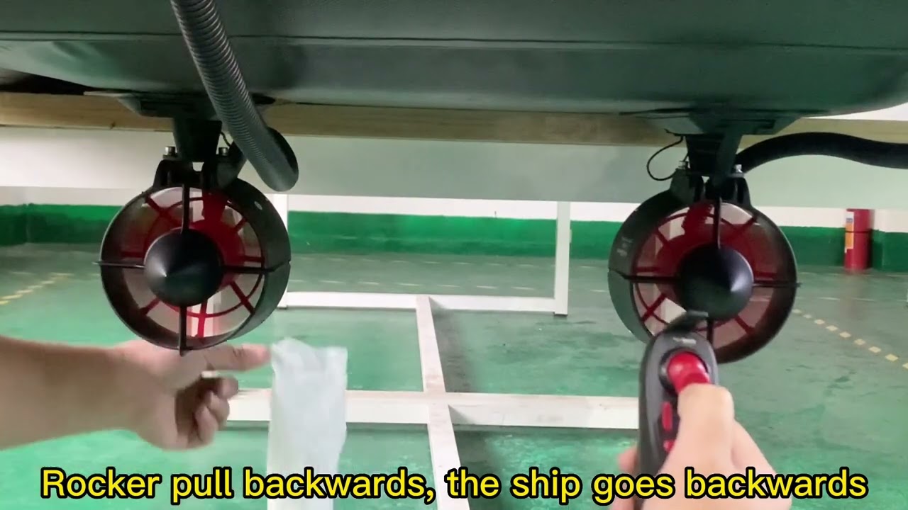 APISQUEEN U92 underwater thruster kit installation and operation demonstration