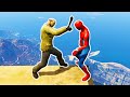 GTA 5 Super Ragdolls JASON Friday 13th VS Spiderman Fails/Jumps [Euphoria Physics Funny Moments]