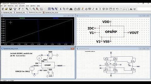 DC analysis of MOSFET Operational Amplifier using LTSpice tool and BSIM Model