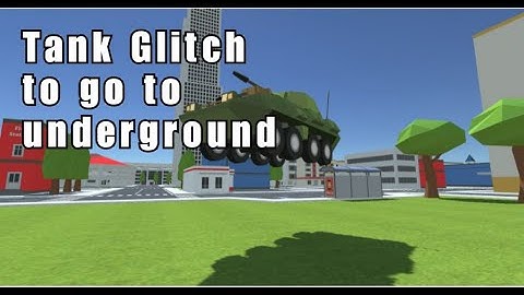 Tank glitch to go to underground | Simple Sandbox 2