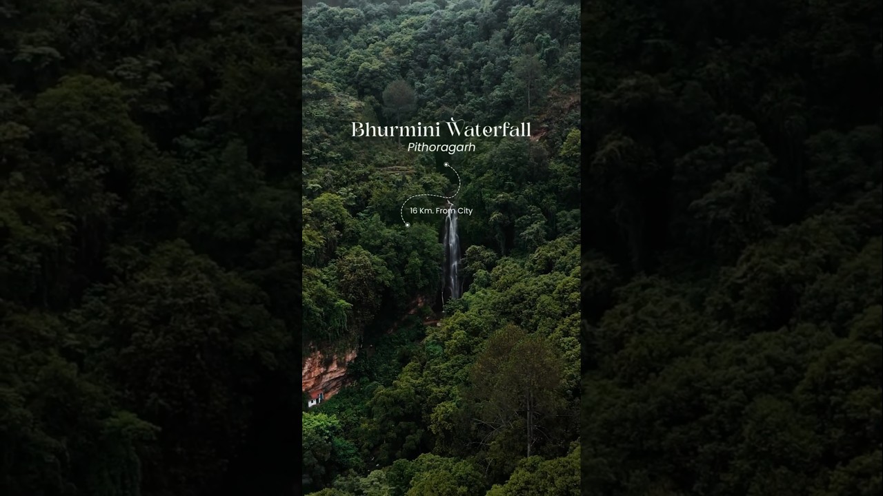 Bhurmini waterfall - hidden gem in Pithoragarh 💦✨ 