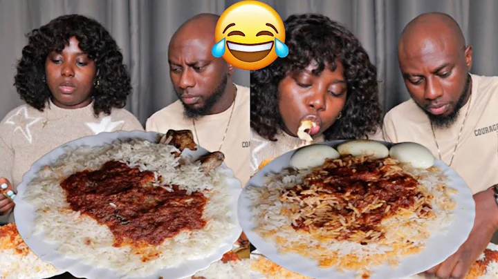MY HUSBAND THINKS HE IS WISE 🤣 AFRICAN FOOD MUKPRANK WHITE RICE AND STEW MUKBANG 