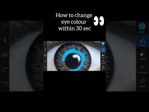 How To Change Your Eye Colour Within 30 Sec 👀 || Picsart Editing