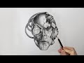 Drawing A Borg Drone From Star Trek With Pencil