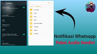 Cara mengubah notifikasi Whatsapp|| Samsung J2 Prime