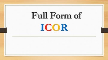 Full Form of ICOR || Did You Know?