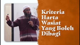 Video Pendek: Kriteria Harta Wasiat Yang Boleh Dibagi - Ustadz Nizar Sa'ad Jabal, Lc., M.Pd