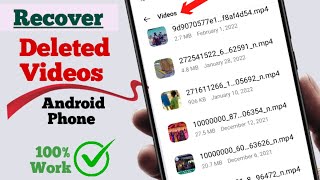 How to Recover Deleted Videos from Android Phone || Video Recovery App for Android screenshot 5