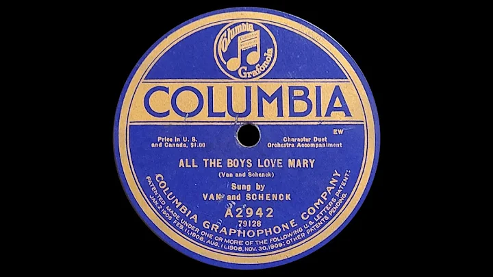 All The Boys Love Mary by Van and Schenck 1920
