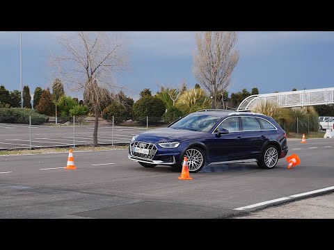 Audi A4 allroad 2020 - Maniobra de esquiva (moose test) y eslalon | km77.com