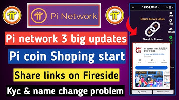 Pi network new update | pi coin shoping start | fireside forum | pi network new update today