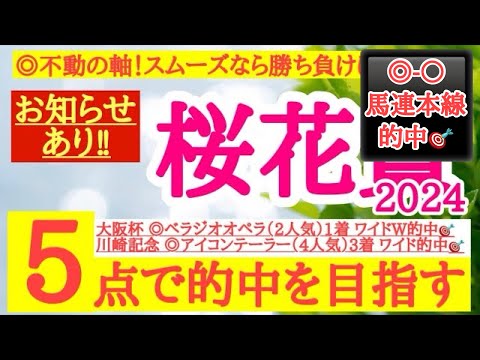 【桜花賞2024】◎前走のパフォーマンスが今回に直結するとみてあの馬を信頼して勝負だ！