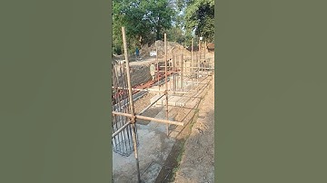 Formwork for steel structure of columns, PCC completed #steel #structure #construction #building