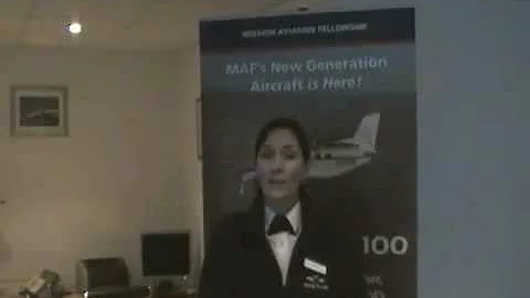 MAF's Laura Westley on new plane at Lydd Airport