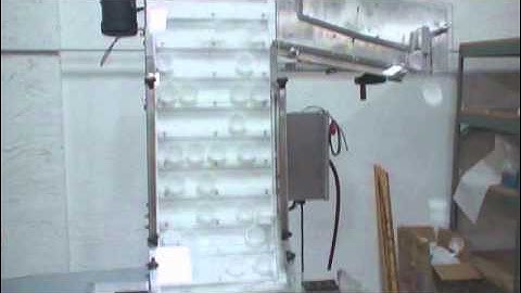 Waterfall feeder; Compilation Working Laundry Detergent Caps, by Acasi Machinery, 1