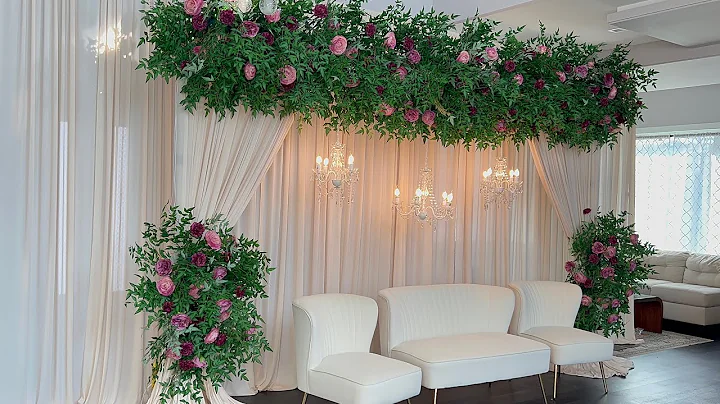 DIY- Lush Green Floral Backdrop