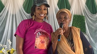 AISHA LAWAL’S MOTHER SPEAKS TO STUDENTS AT HER BIRTHDAY CELEBRATION